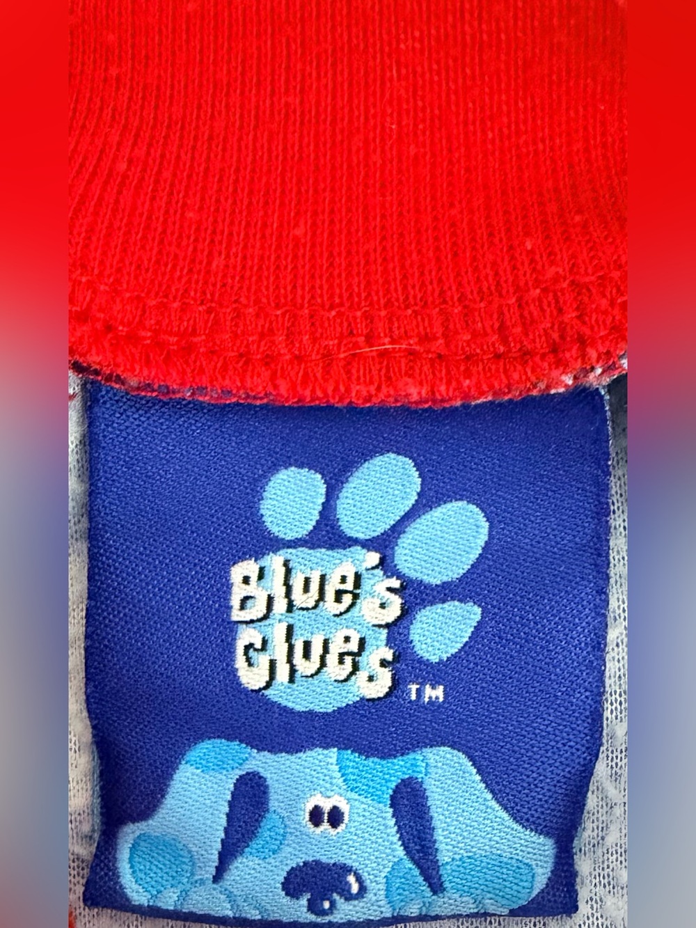 Vintage 2002 Toddler 3T Blues Clues Basketball & Football #25 Pajama Top&Bottom - Picture 2 of 12